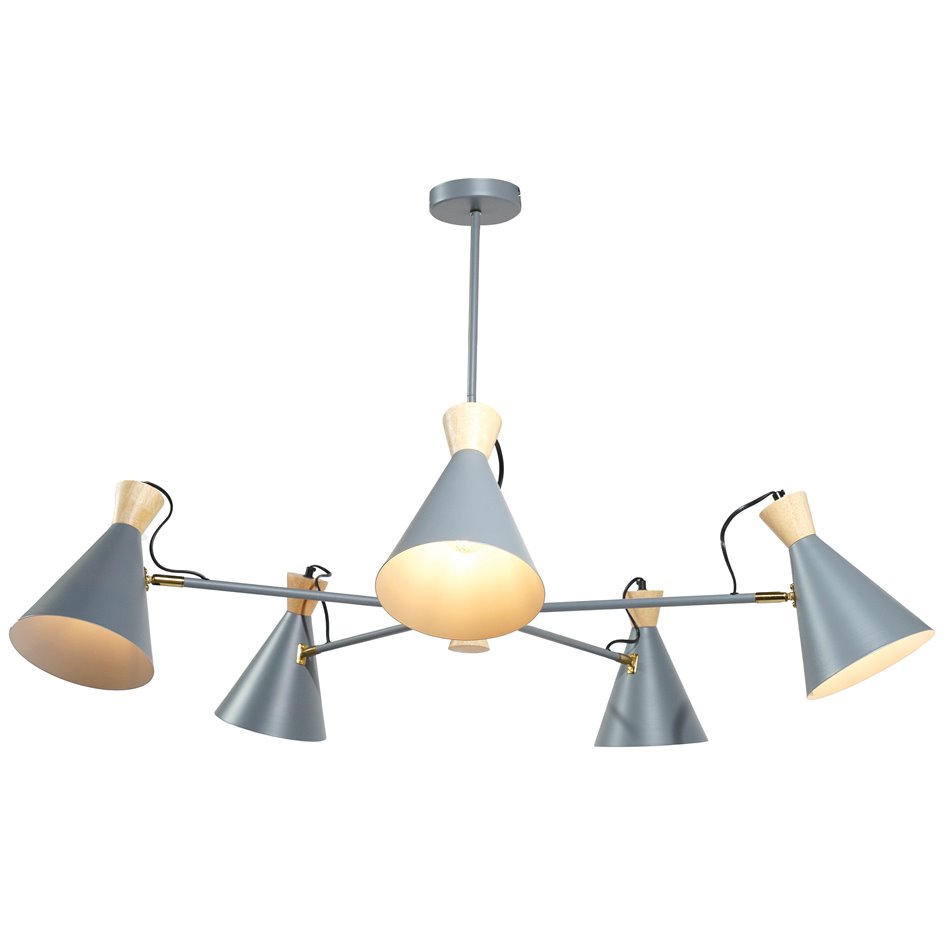 Ceiling lamp Molinella 5, D83x H60cm, E27x5 Max 40W