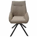 Dinner chair Jaren, swivelling, grey