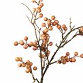 Decorative plant Berry spray, orange/brown, H80cm