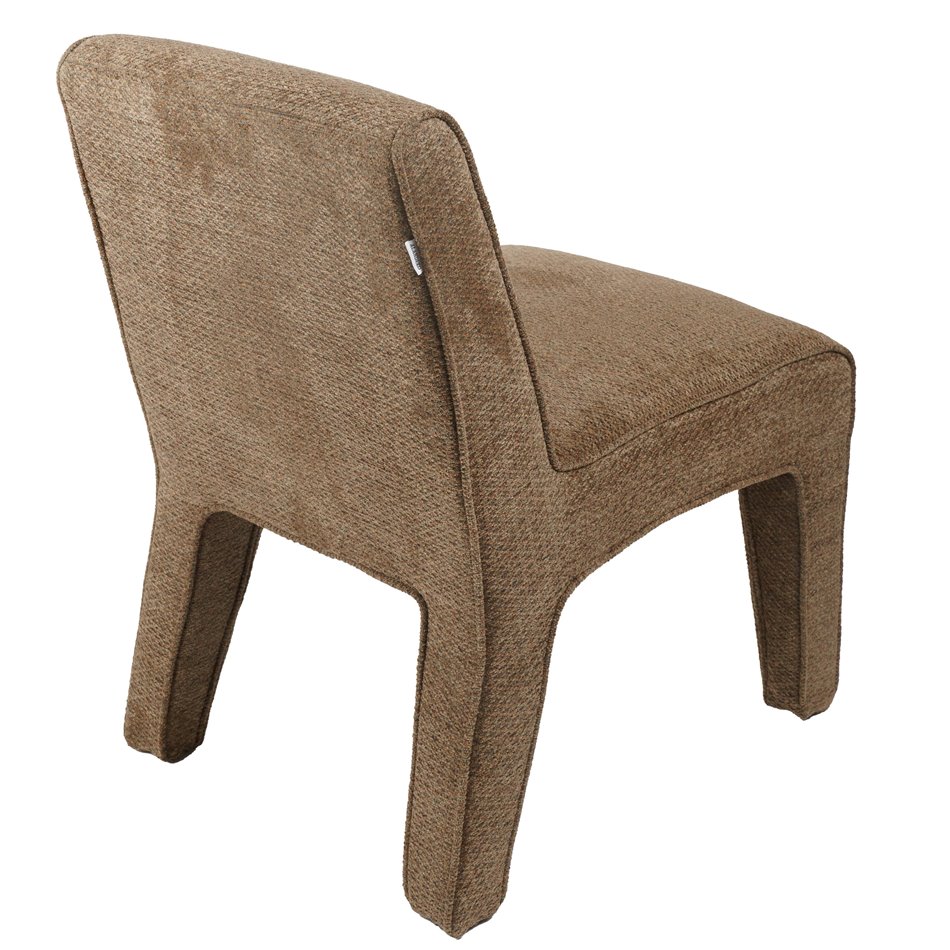 Accent chair Madrigal 64, brown, H80x53x69cm, seat height 48cm