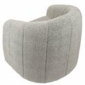 Armchair Jonass, light gray color, H77x76x63cm, seat H42cm