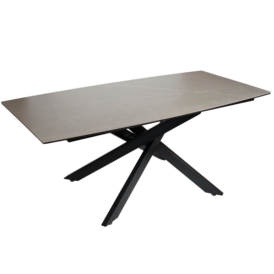 Dining table Lafitte GR, grey/ ceramic, 180x90xH75cm