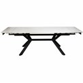 Dining table ext. Lagfors, white/ceramic,180-240x90xH76cm