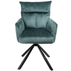 Dinning chair Arringo, blue, swivelling 180, 95x63x57cm