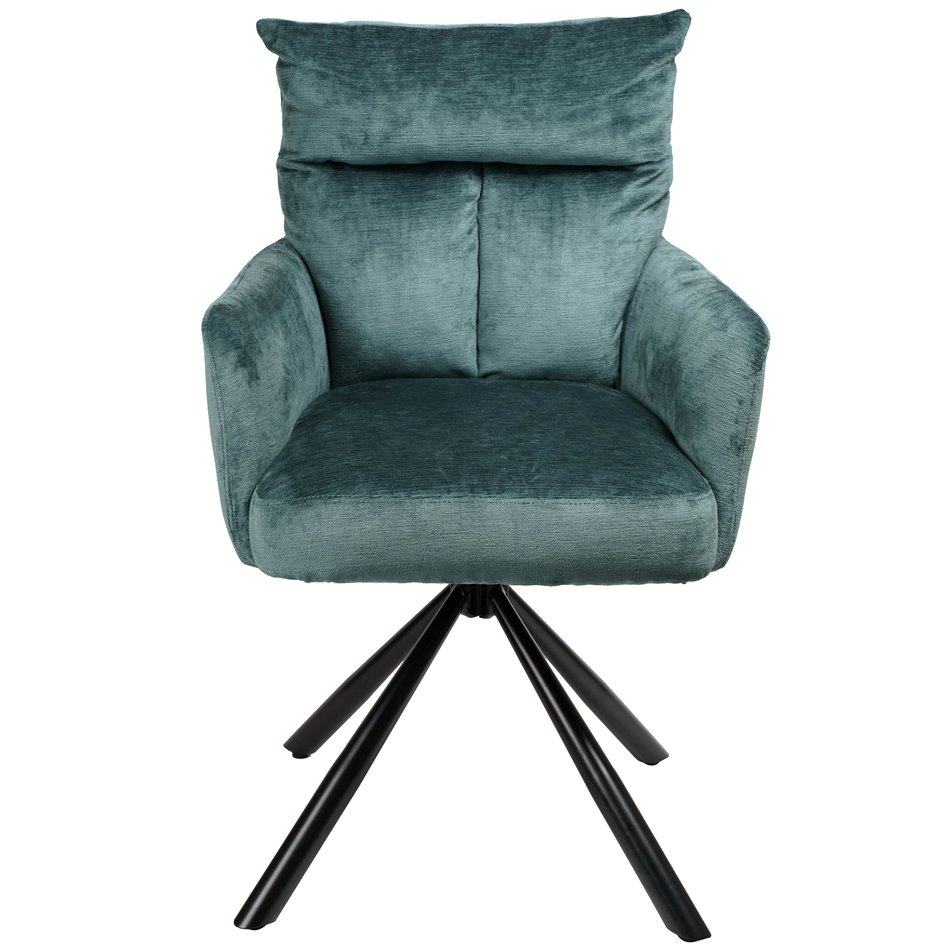 Dinning chair Arringo, blue, swivelling 180, 95x63x57cm