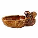 Bowl Nickie Hedhedog/Acorn, brown, H6.8cm