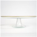 Cake plate Mirol, Shiny, Clear glass