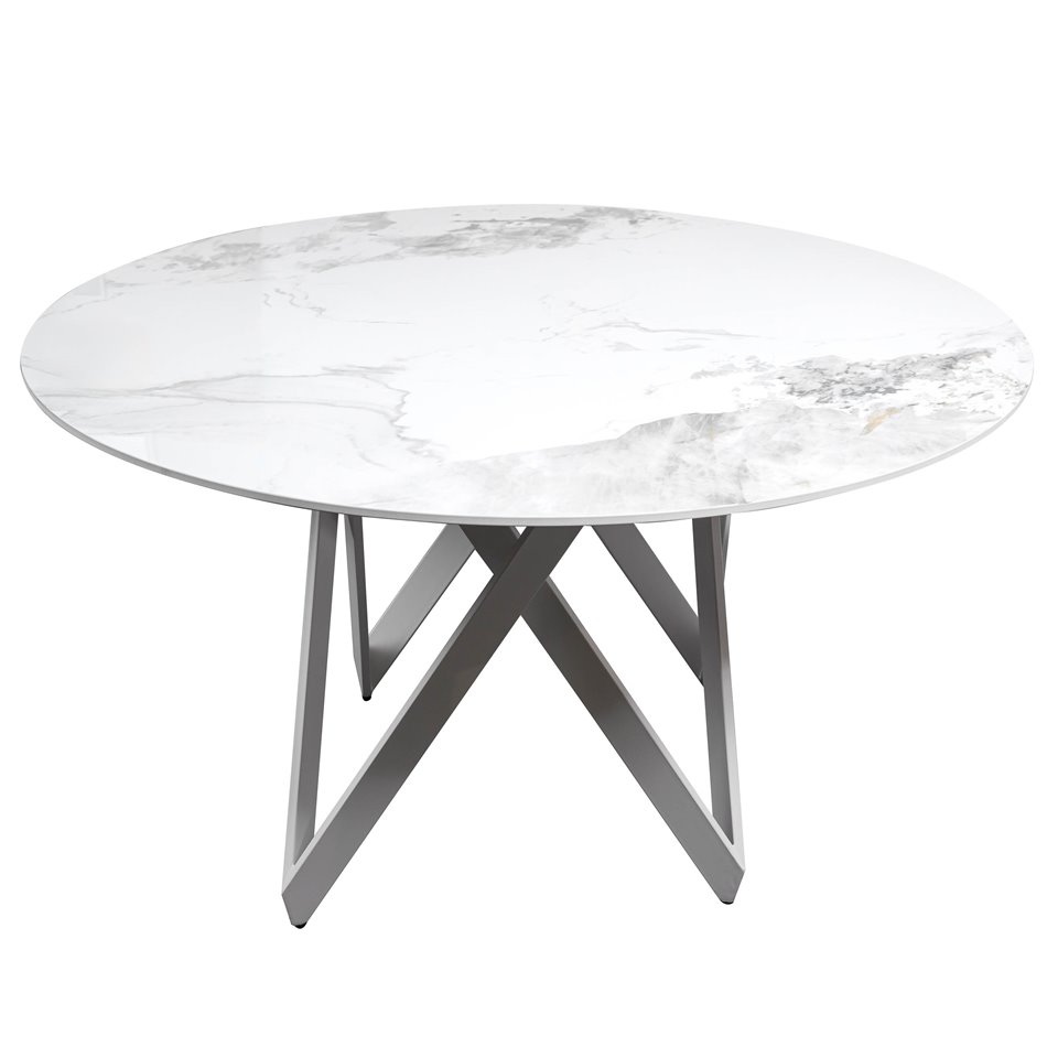 Table Laina, stone top, chanel, D130xH76cm