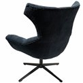 Swivel chair Valberg, black, 80x79x106cm