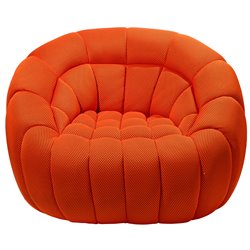 Swivel chair Valentino, orange, 115x104x80cm