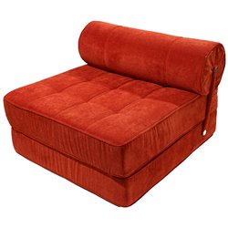 Sofa bed Valady, orange 55, 82x86x62cm