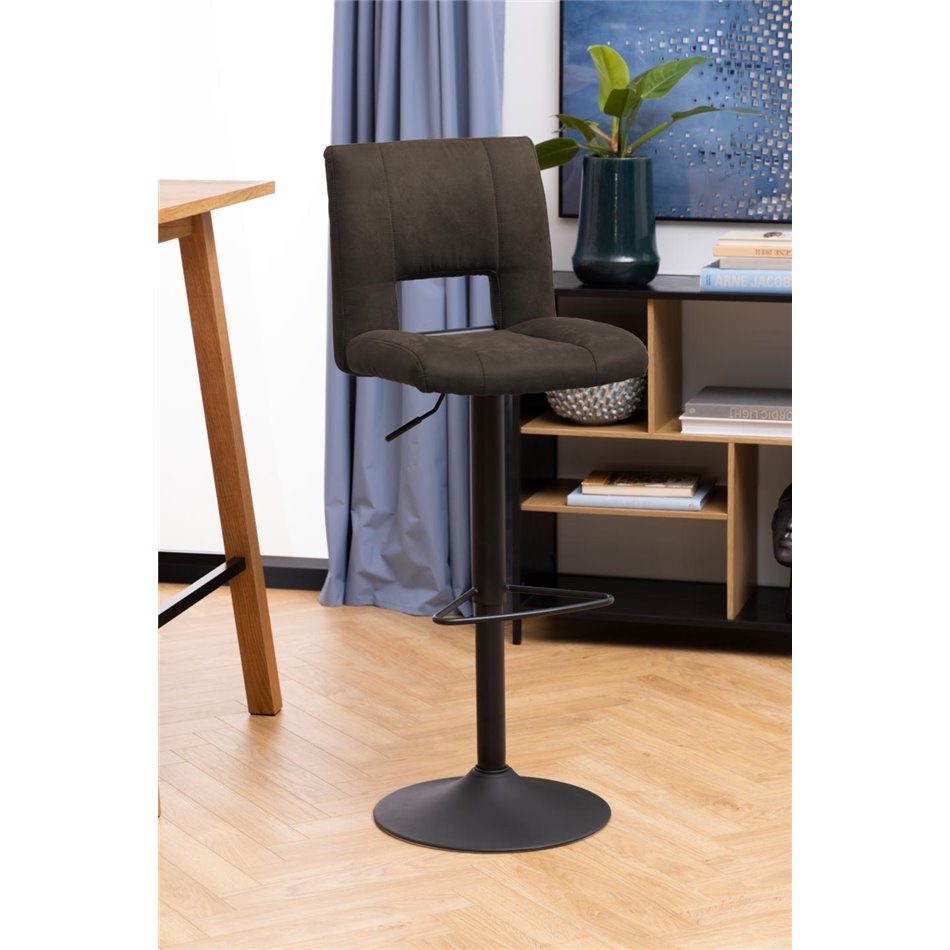 Bar stool Asylva, anthracite Preston 96, H115x41.5x52cm