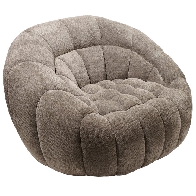 Swivel chair Valentino, grey, 115x104x80cm