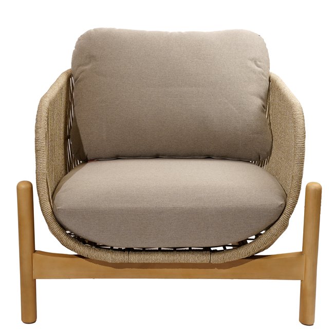 Armchair Ladeona, acacia, H80.4x86,4x62,5cm