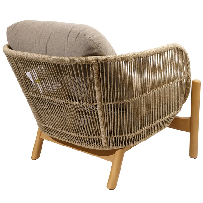 Armchair Ladeona, acacia, H80.4x86,4x62,5cm