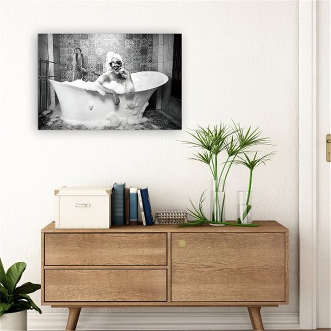 Digitalprint Enjoy your bath, glass, 60x90cm