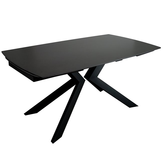 Extendable dining table Rigena 018, sintered stone/metal, 160-240x90cm H75cm