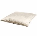 Decorative pillowcase Lotta, taupe, with trim, 60x60cm