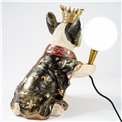 Table lamp Dog Fighting Round Ball, 36x22.5x36cm