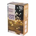 String of Christmas lights for outdoor use, 10 meters, warm white light, 100 bulbs, 2.4W