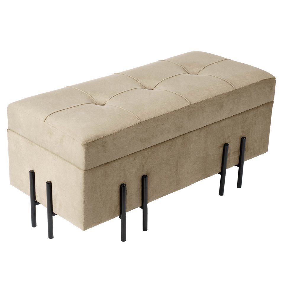 Bench Fabro S, taupe, 73x35x33cm