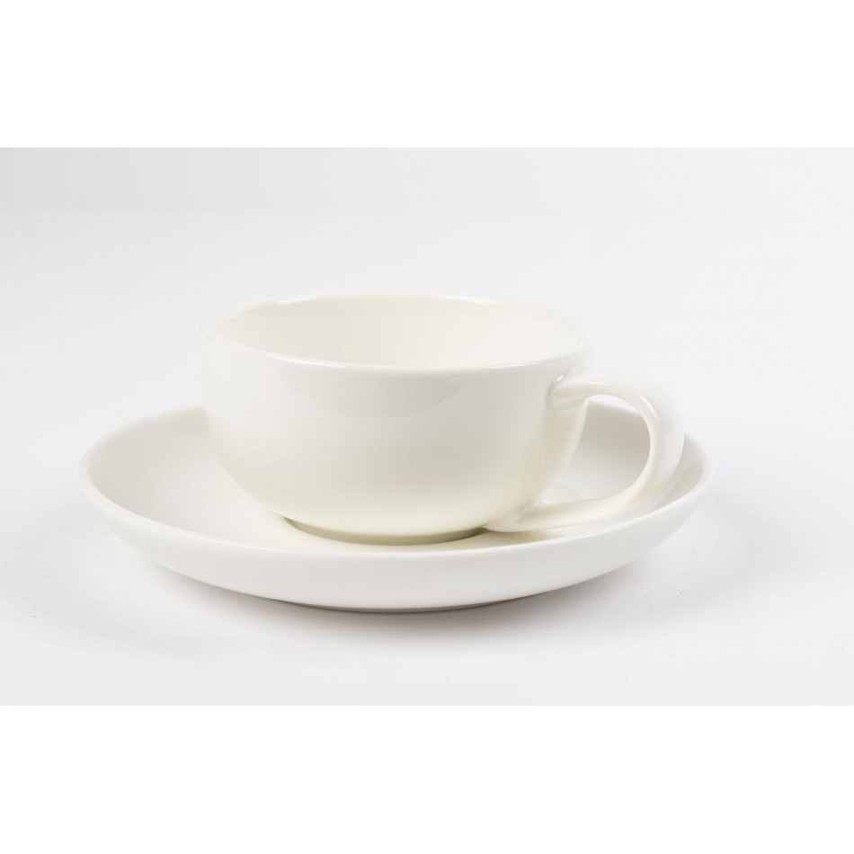 Coffee Cup Costa with saucer, 150ml, H-4cm, D-8.5cm, D-14cm