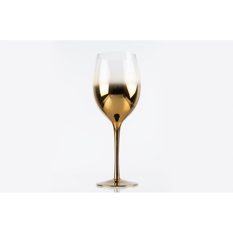 Red wine glass Metallic, copper colour,  H24, D7-8.5 cm, 550ml