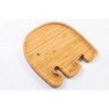 Bamboo plate/tray Elephant, 21x21x1.5cm