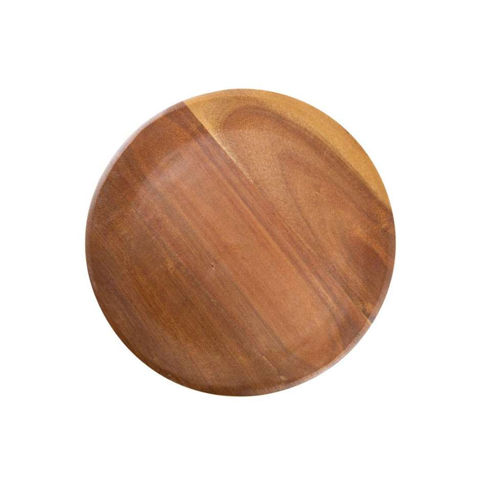 Acacia wood board/plate, D25.5x1.9cm