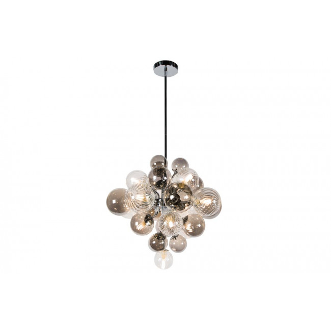 Pendant lamp Jonsberg, chrome, G9 10x28W, D48  H100cm