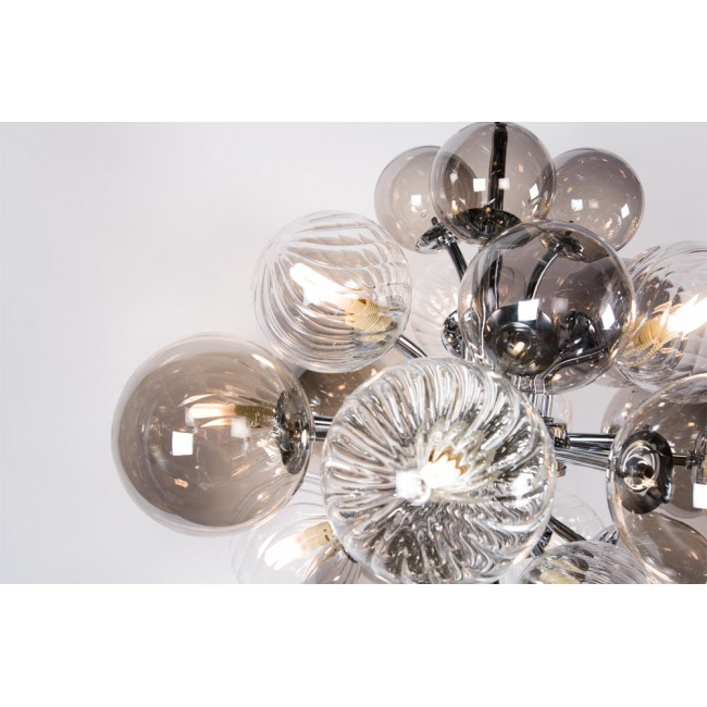 Pendant lamp Jonsberg, chrome, G9 10x28W, D48  H100cm