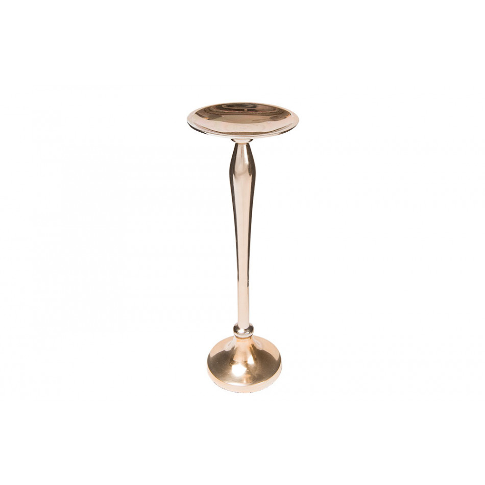 Candle holder, aluminium, champagne gold colour, 31x11x11cm