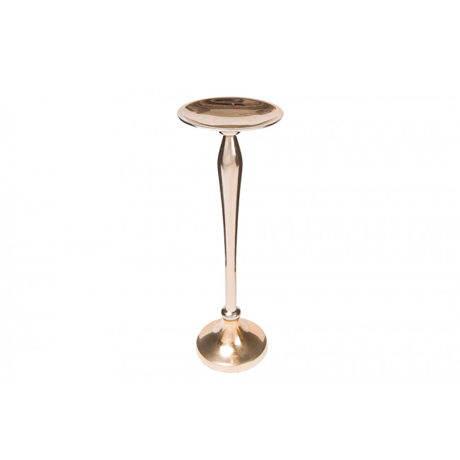 Candle holder, aluminium, champagne gold colour, 31x11x11cm