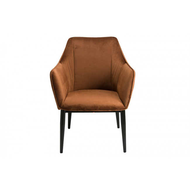 Armchair Sabara, brown colour, 64x60xH84cm, seat height 40cm