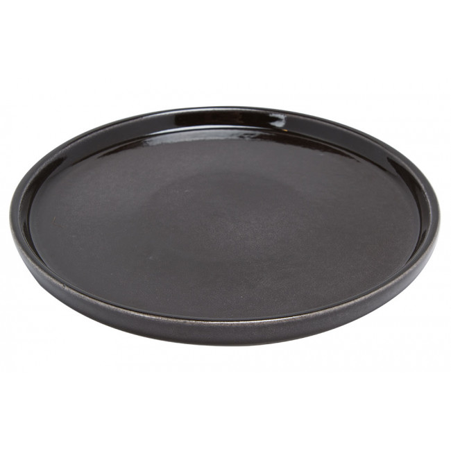 Plate Terre, black colour, D21cm