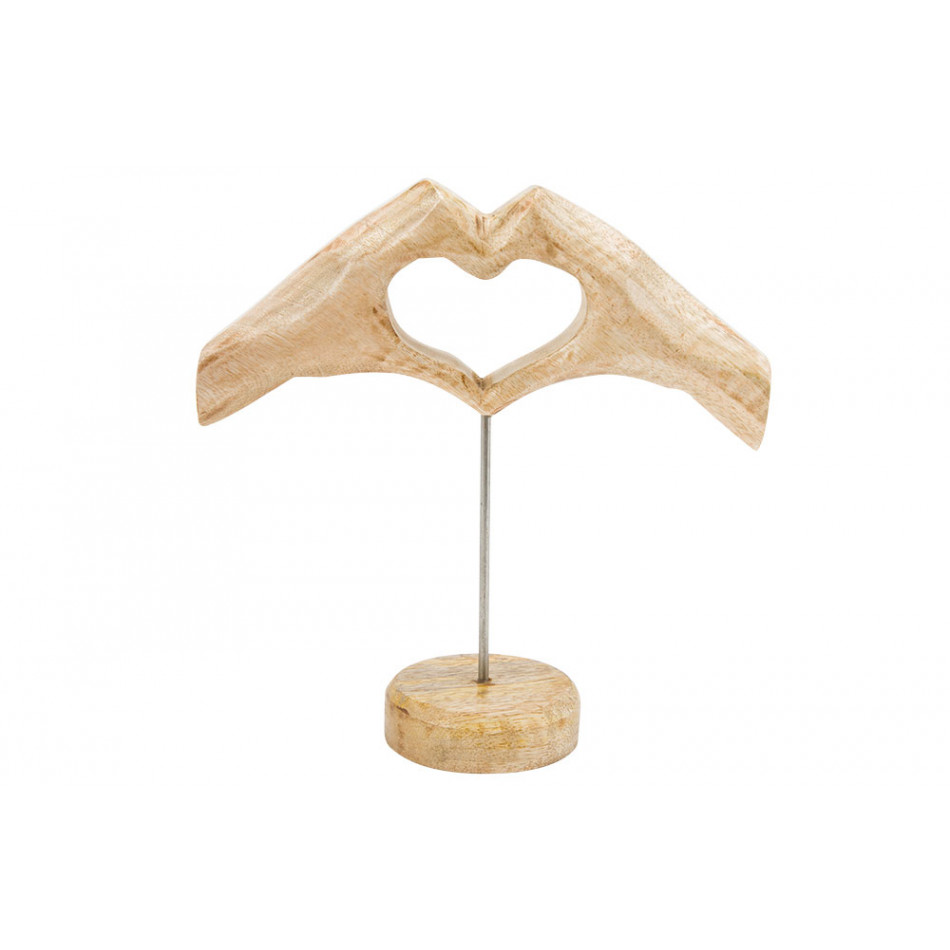 Decorative figure Hand Heart, 20x7.5x21cm