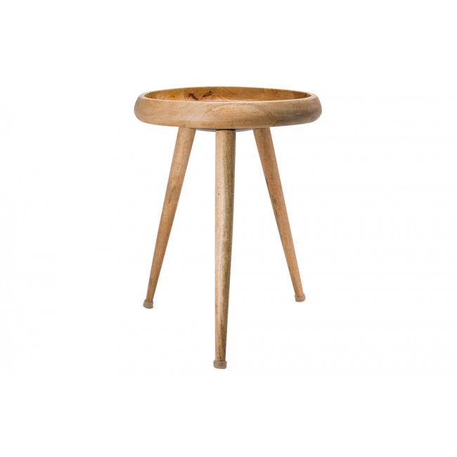 Side table Herve S, mango, H47, D42cm