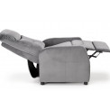 Arm chair Helipe, grey, H103x84x76,seat surf.H48cm