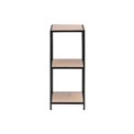 Bookcase Seaford, oak/black, 35x37x82.5cm