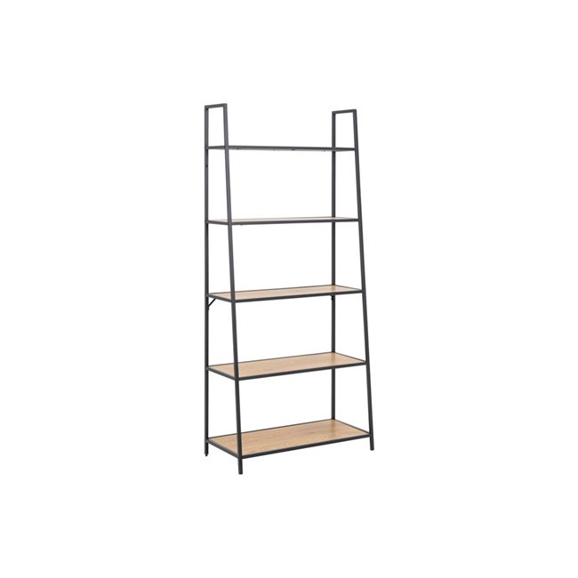 Bookcase Seaford III, black, 77x36x174.5cm