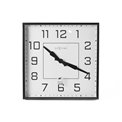 Wall clock Be Square, black/white, 35x35cm