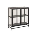 Display cabinet Seaford, black,  77x35x86.4cm