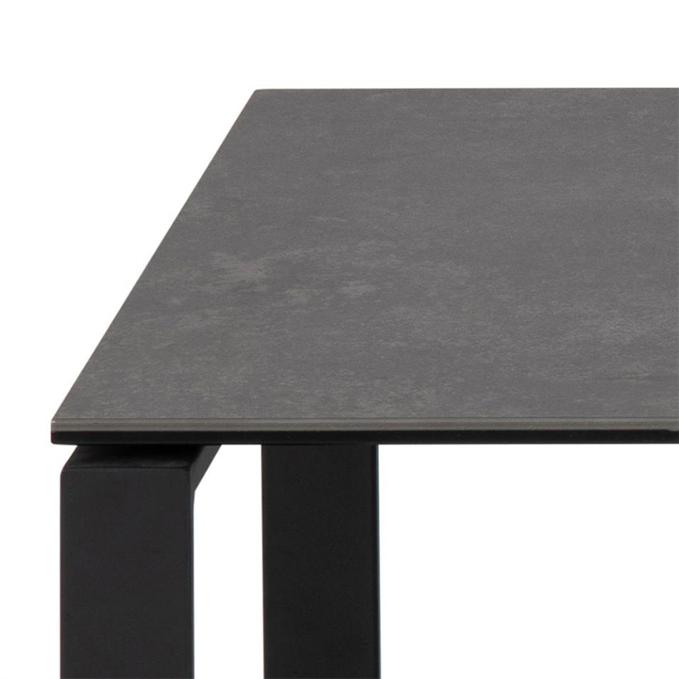 Coffee table set Akatri, black, ceramic top, H45x115x69cm