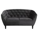 Sofa Aria, grey, H78x150x84cm, seat h.-46cm