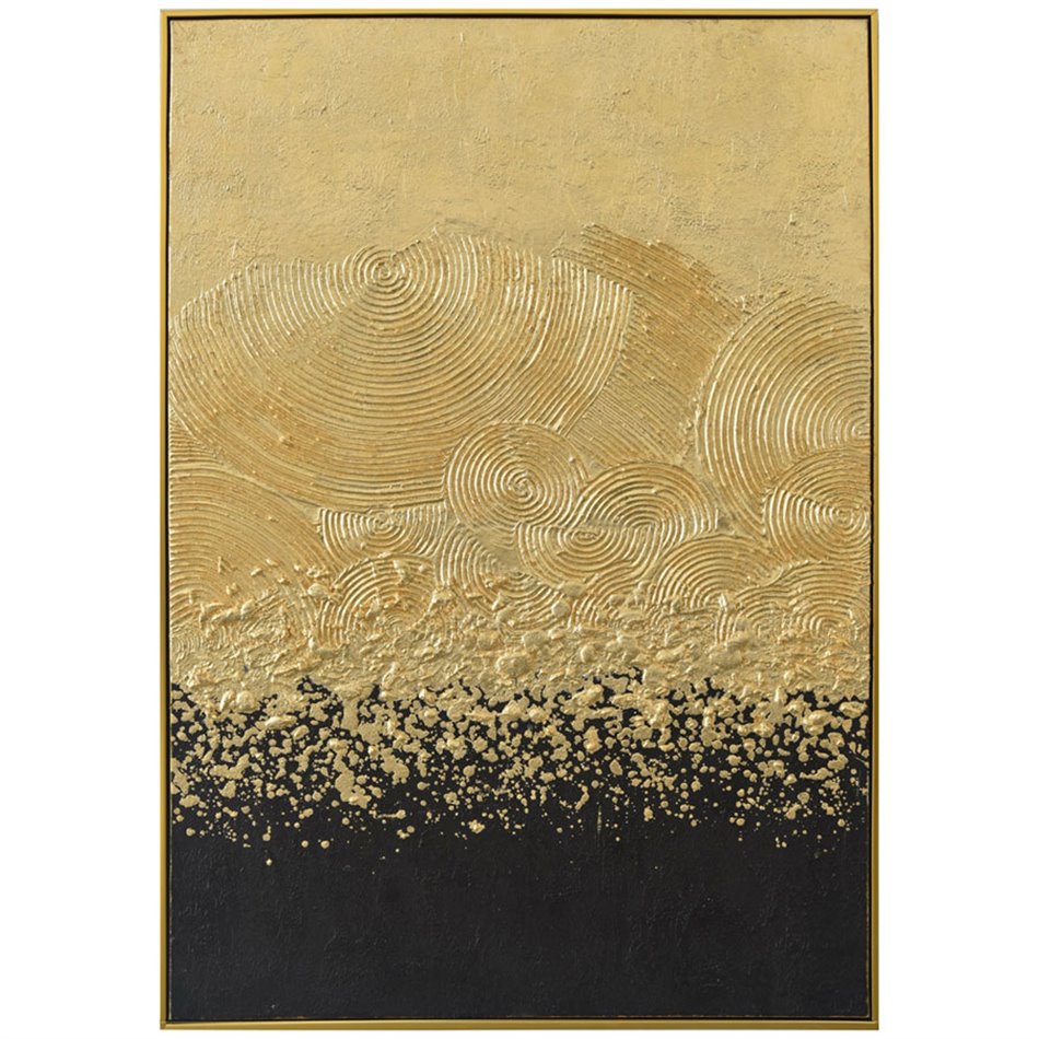 Painting Gold Accentuated Black, 82.5x122.5cm