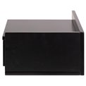 Bedside table Ashlan, MDF, black, H16.5x40x32cm