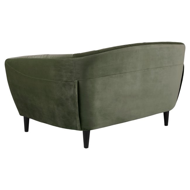 Sofa Aria, green, H78x150x84cm