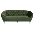 Sofa Aria, green, H78x191x84cm