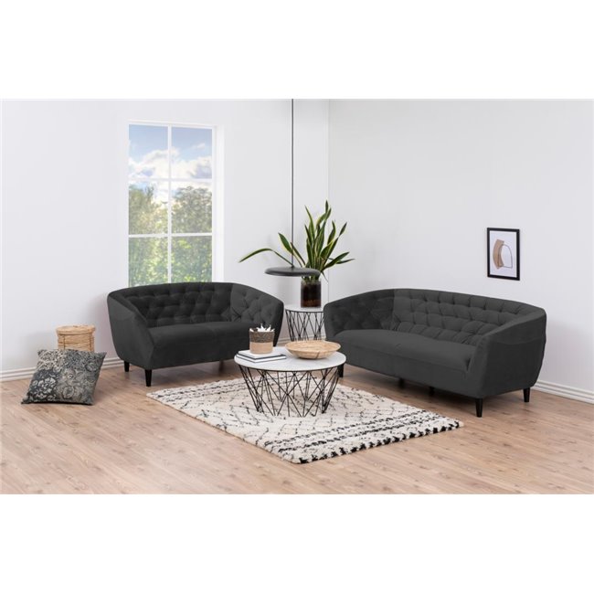 Sofa Aria, grey, H78x191x84cm