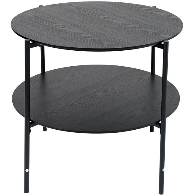 Coffee table Kemi, black, D63 H52cm